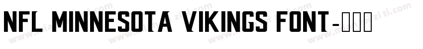 NFL Minnesota Vikings Font字体转换